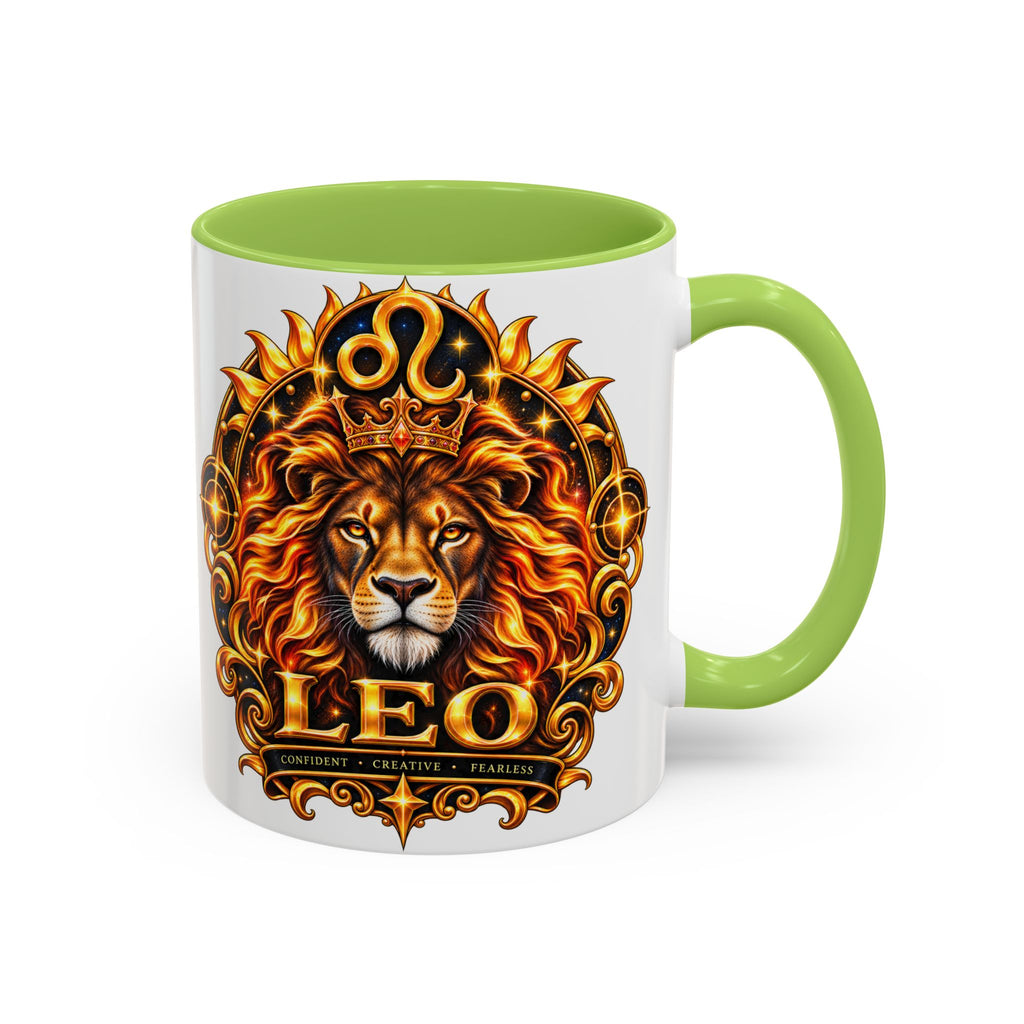 Leo Zodiac Lion Coffee Mug — Astrological Birthday Gift (11/15oz)