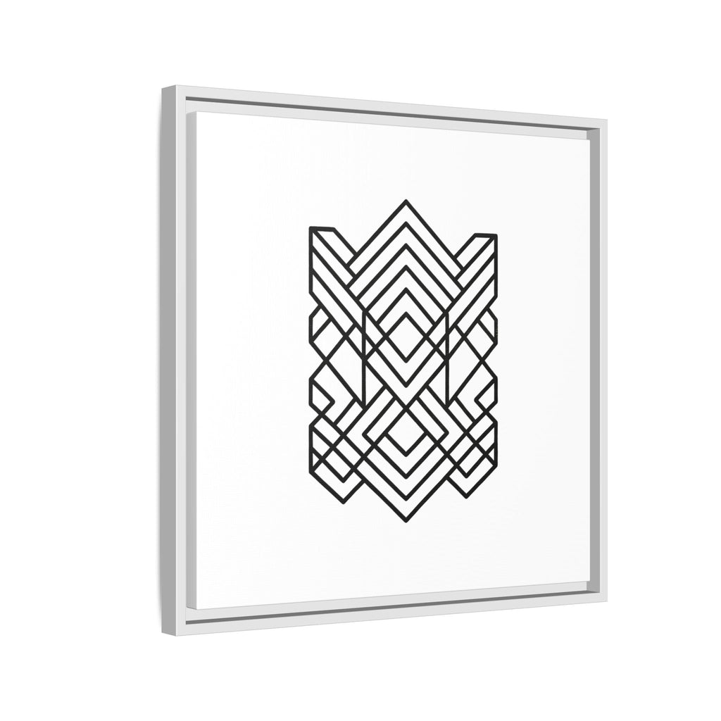 Framed Geometric Art Canvas