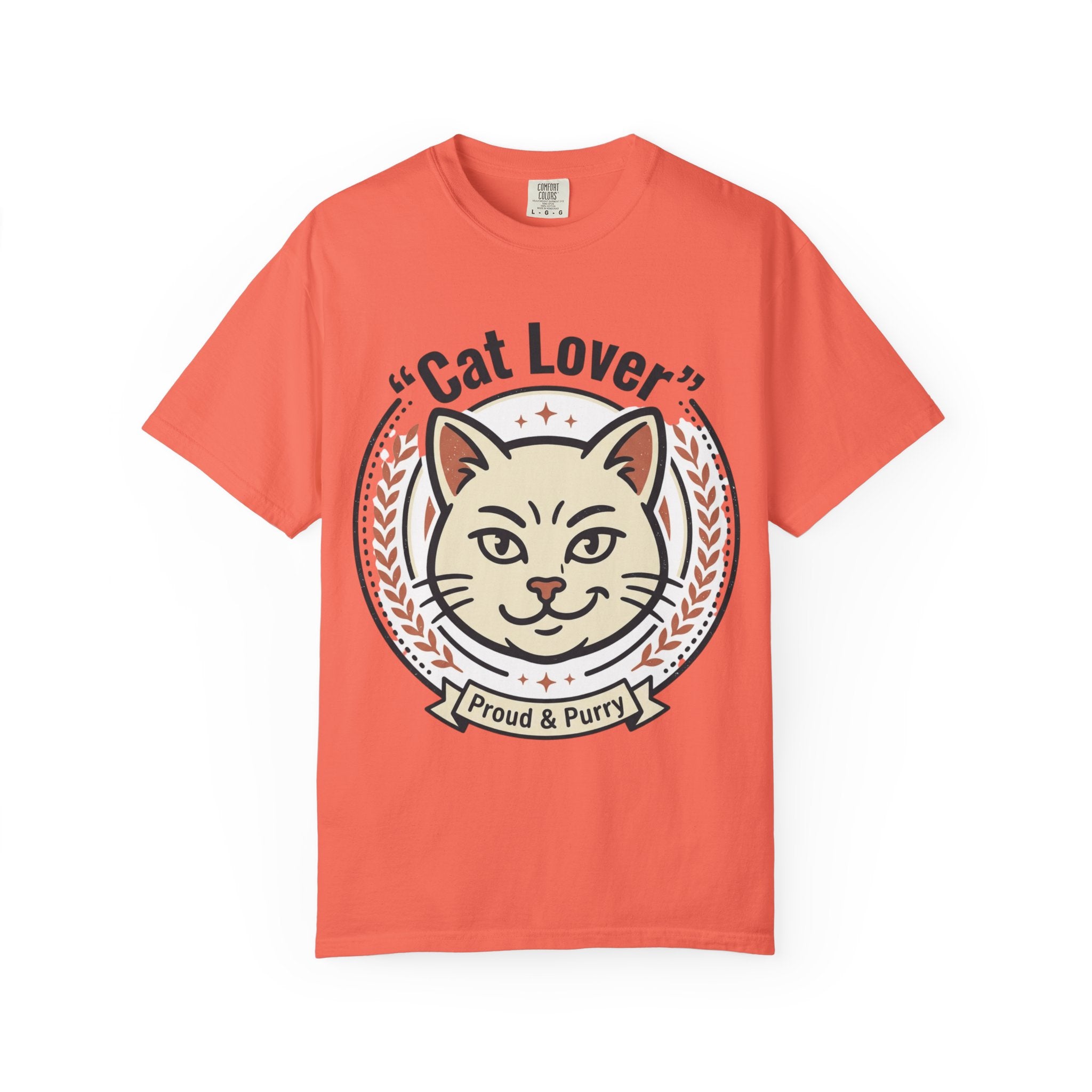 Cat Lover T-Shirt — "Proud & Purry" Retro Cat Graphic Tee
