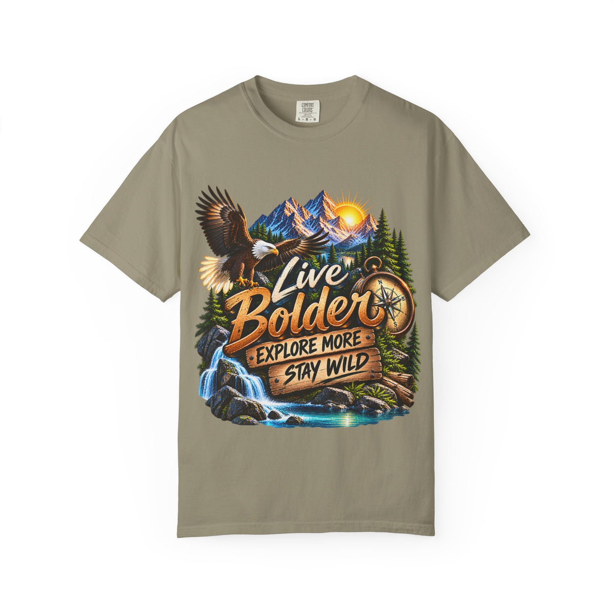 Adventure T-Shirt — "Live Bolder: Explore More, Stay Wild" Graphic Tee