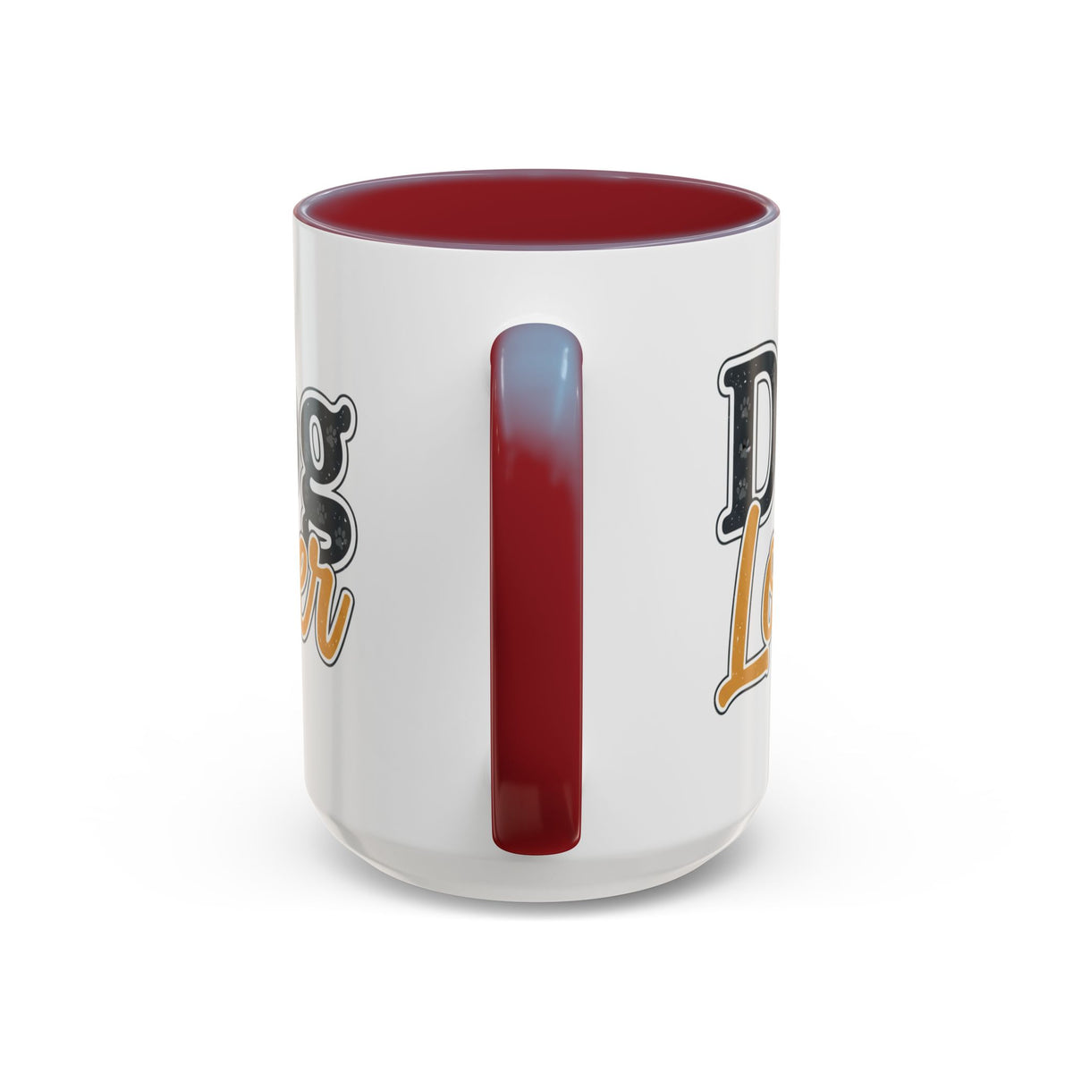 Dog Lover Accent Coffee Mug — 'Dog Lover' 11/15oz Ceramic Mug