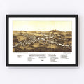 Vintage Map of Menomonee Falls, Wisconsin 1886