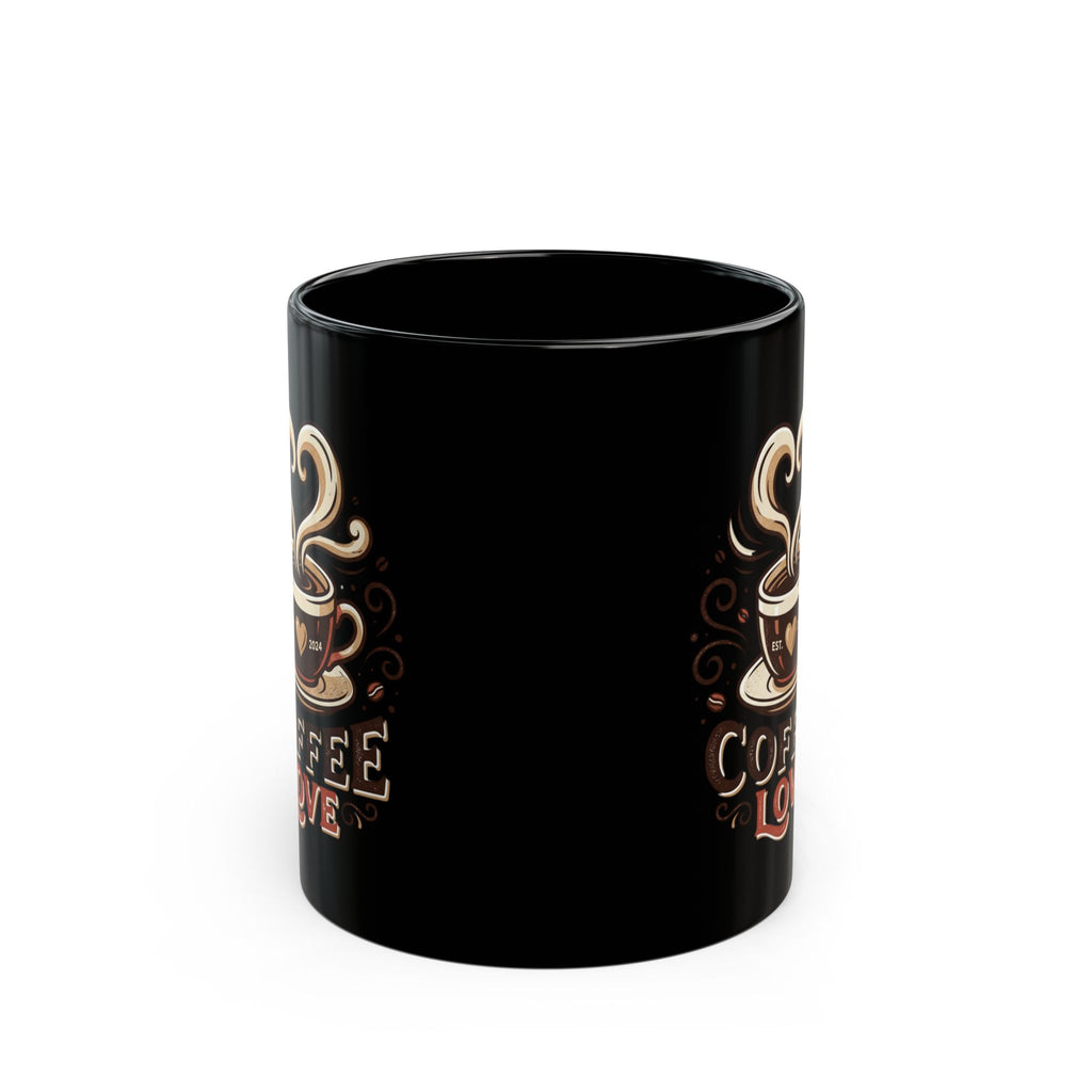 Coffee Love Black Mug — 11oz & 15oz Ceramic Coffee Mug