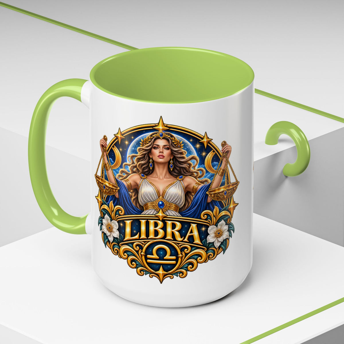 Libra Zodiac Coffee Mug – Elegant Horoscope Astrology Gift (11/15oz)