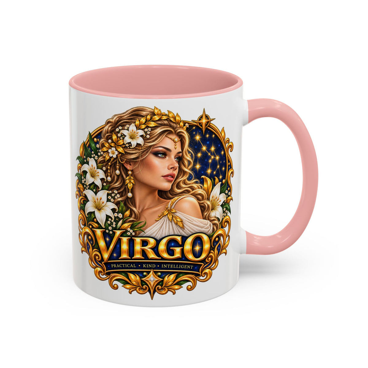 Virgo Zodiac Coffee Mug — Astrology Gift Mug (11/15oz)