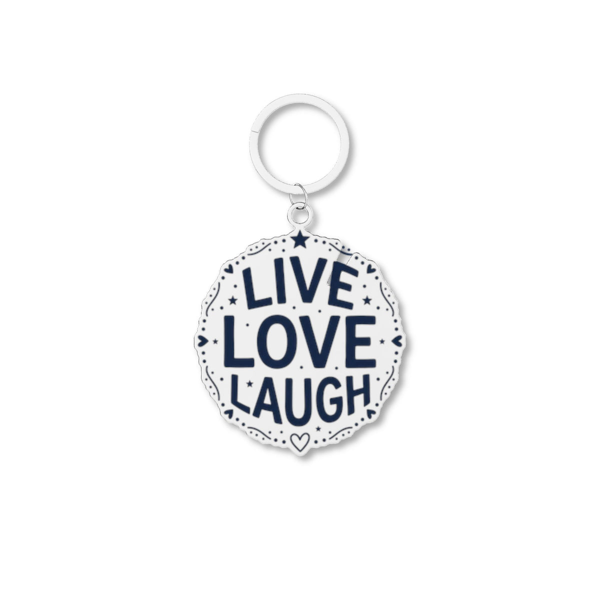 Live Love Laugh Keychain – Inspirational Acrylic Keyring