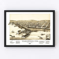 Vintage Map of Washburn, Wisconsin 1886