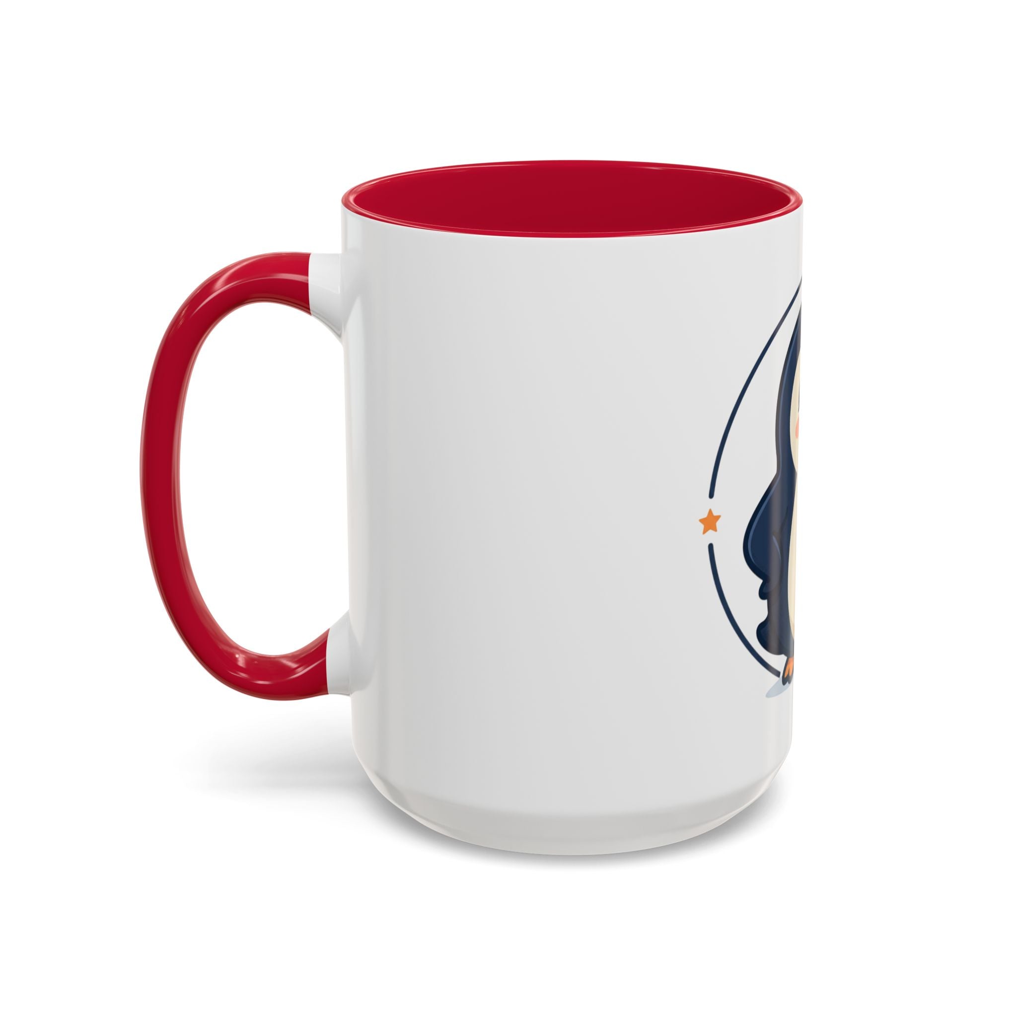 Cute Waving Penguin Mug | 11oz or 15oz Colorful Ceramic