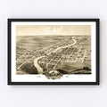 Vintage Map of Anoka, Minnesota 1869