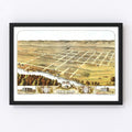 Vintage Map of New Ulm, Minnesota 1870