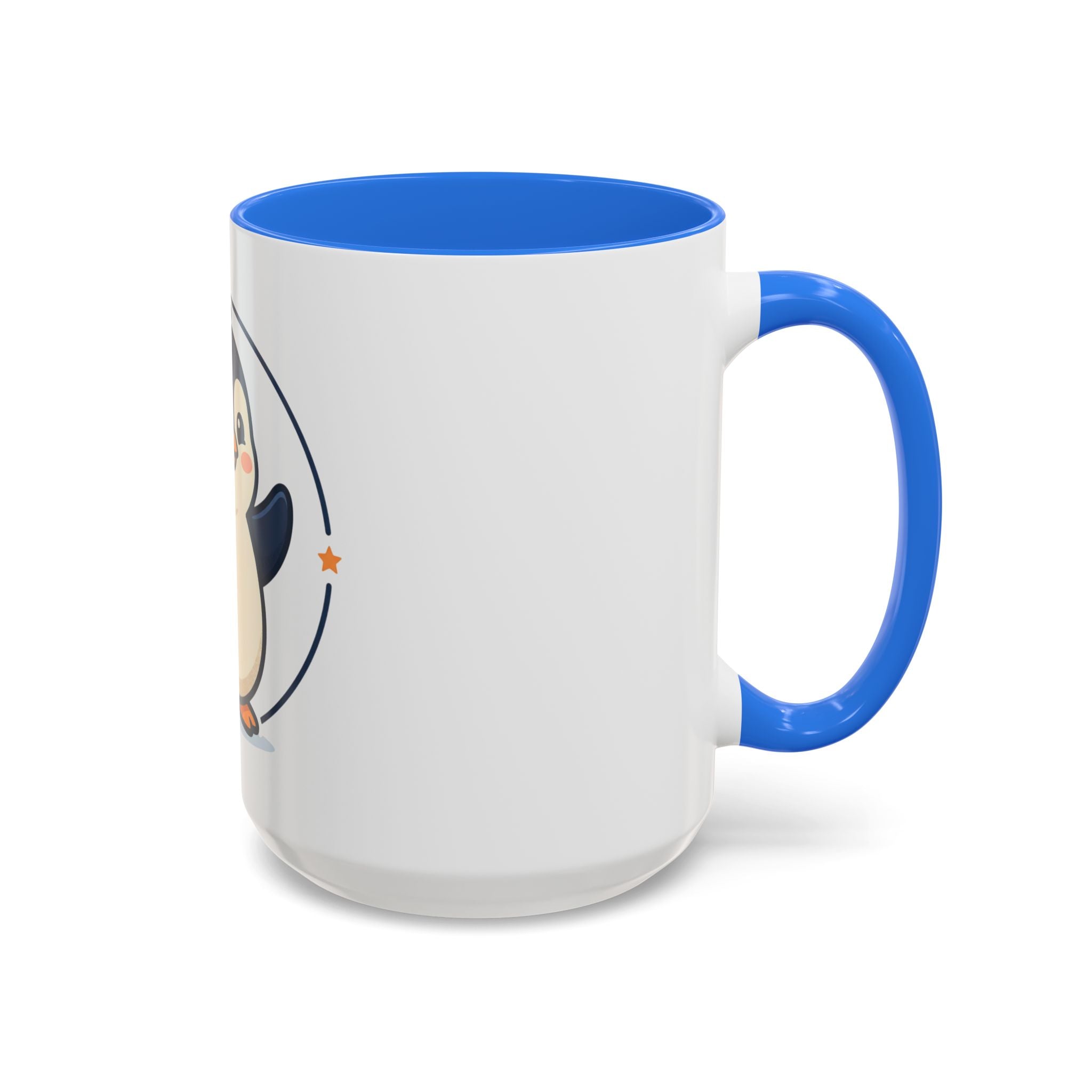 Cute Waving Penguin Mug | 11oz or 15oz Colorful Ceramic