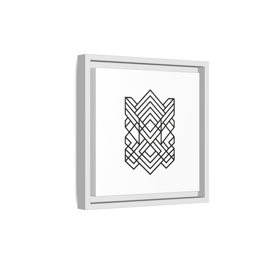 Framed Geometric Art Canvas
