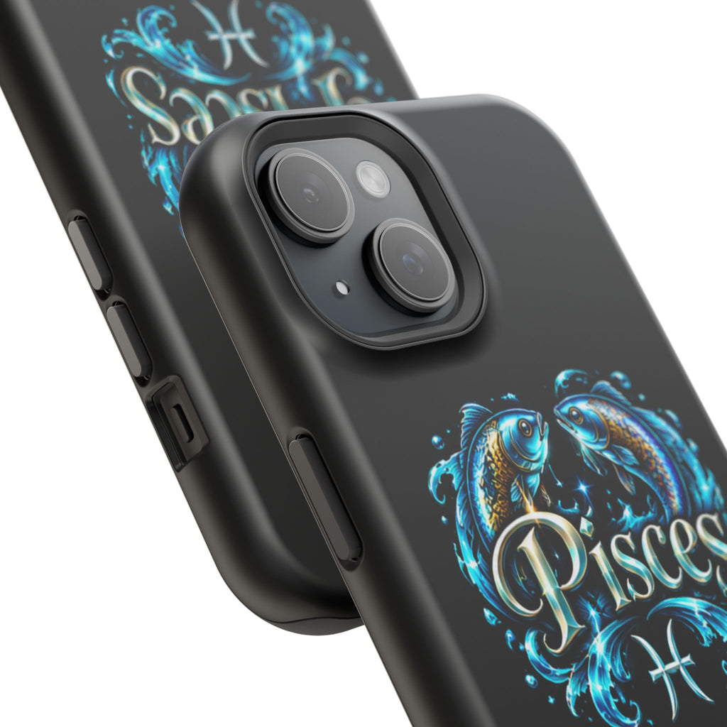 Pisces Magnetic Impact-Resistant Phone Case — Zodiac Fish Astrology Design
