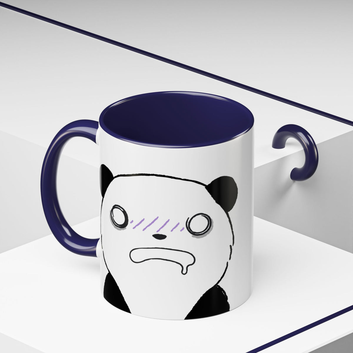 Just Give Me My Coffee!!! Accent Mug — Panda Coffee Lover Gift (11/15oz)