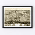 Vintage Map of Mexico, Missouri 1869