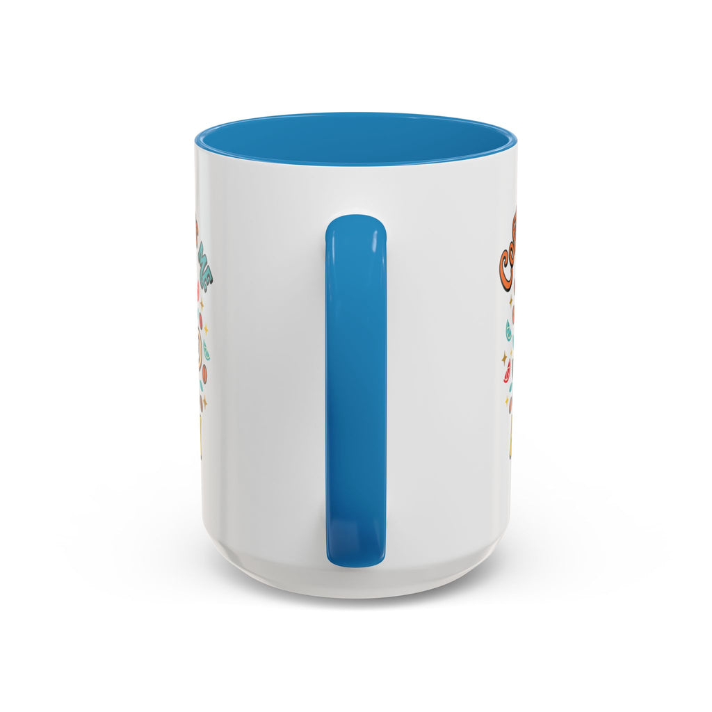Coffee Mug — "Coffee Makes Me Happy" Cute Retro Accent Mug (11/15oz)