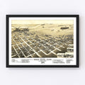 Vintage Map of Great Bend, Kansas 1882