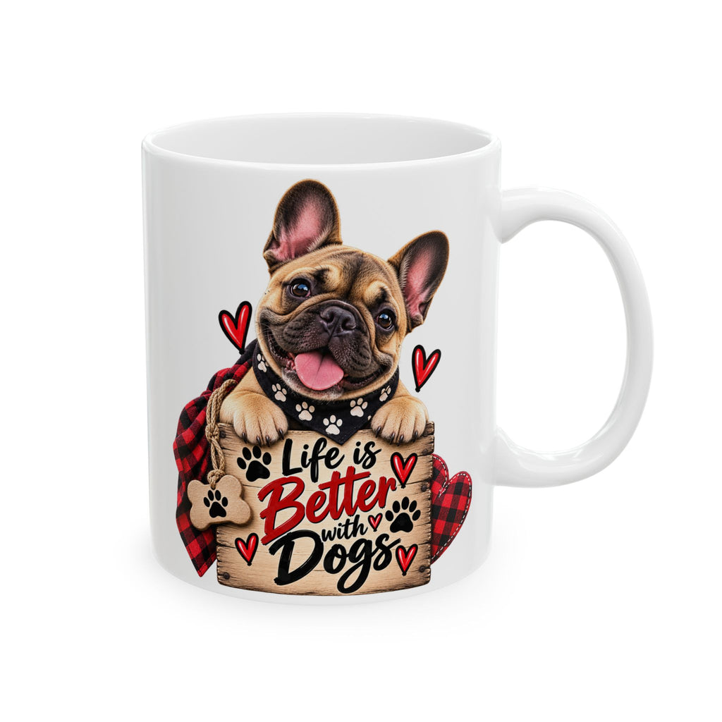 Valentine Puppy Heart Ceramic Mug (11oz & 15oz)