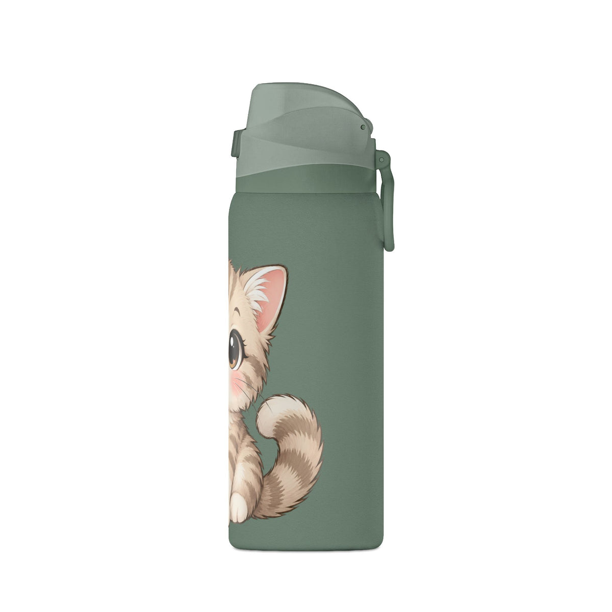 32oz Insulated Water Bottle – Cute Kitten Design