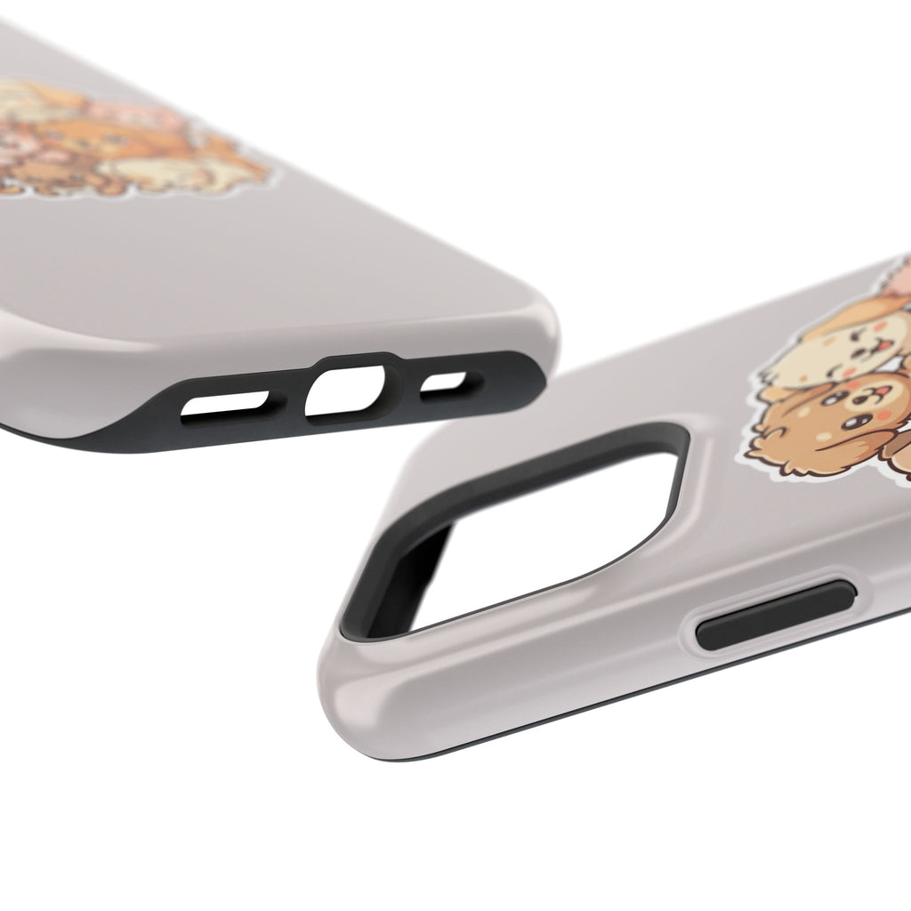 Cute Puppy Pile Magnetic Impact-Resistant Phone Case