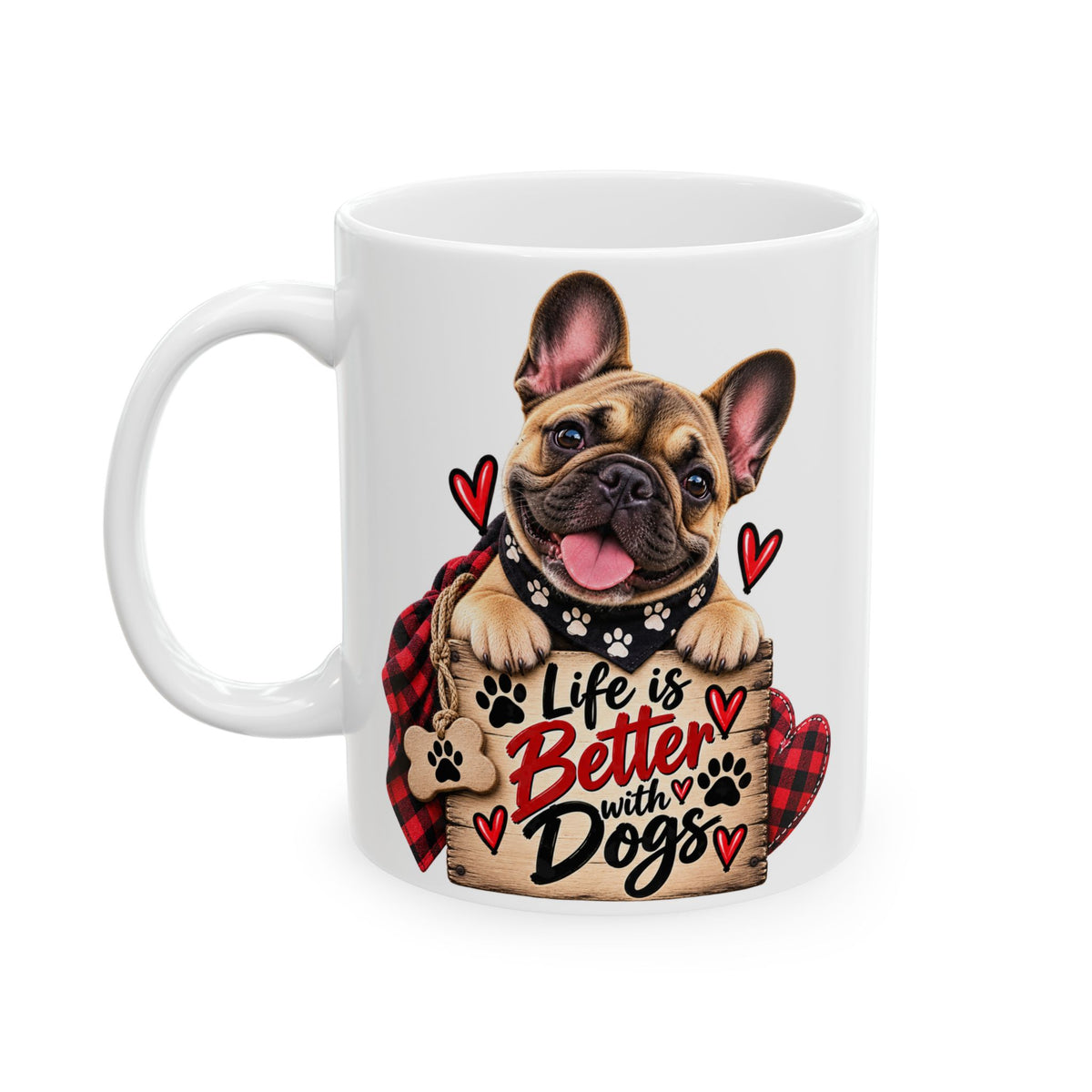 Valentine Puppy Heart Ceramic Mug (11oz & 15oz)