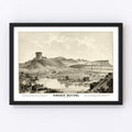 Vintage Map of Green River, Wyoming 1875