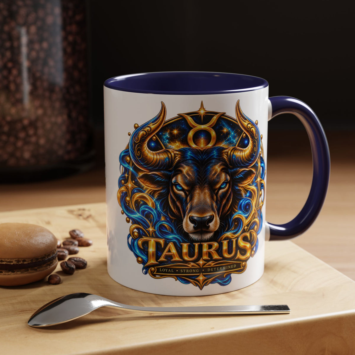 Taurus Coffee Mug — Zodiac Bull Accent Mug (11/15oz)
