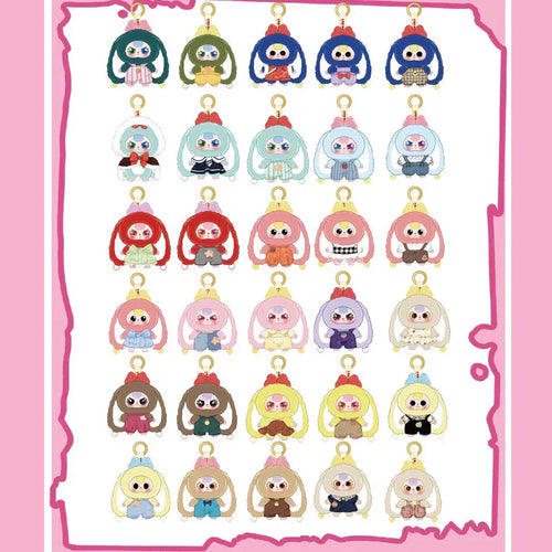 Baby Three V2 Rabbit Macaron Cute Bunny Plush Series Blind Box (1 Blind Box)