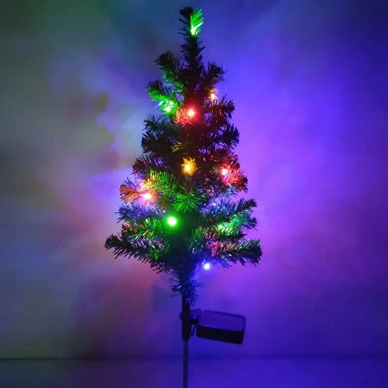 2-Pack: Waterproof Solar Christmas Tree LED Light