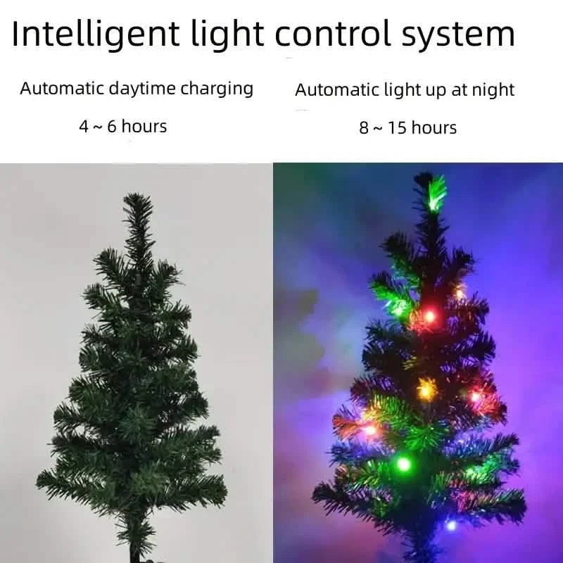 2-Pack: Waterproof Solar Christmas Tree LED Light