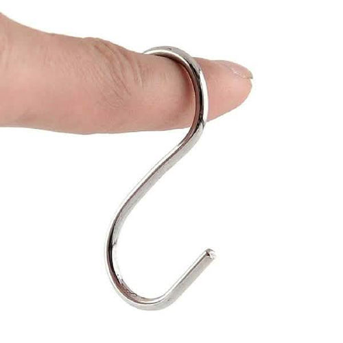 20-Piece: Household Holder Kitchen Stainless Steel S Shaped Hooks