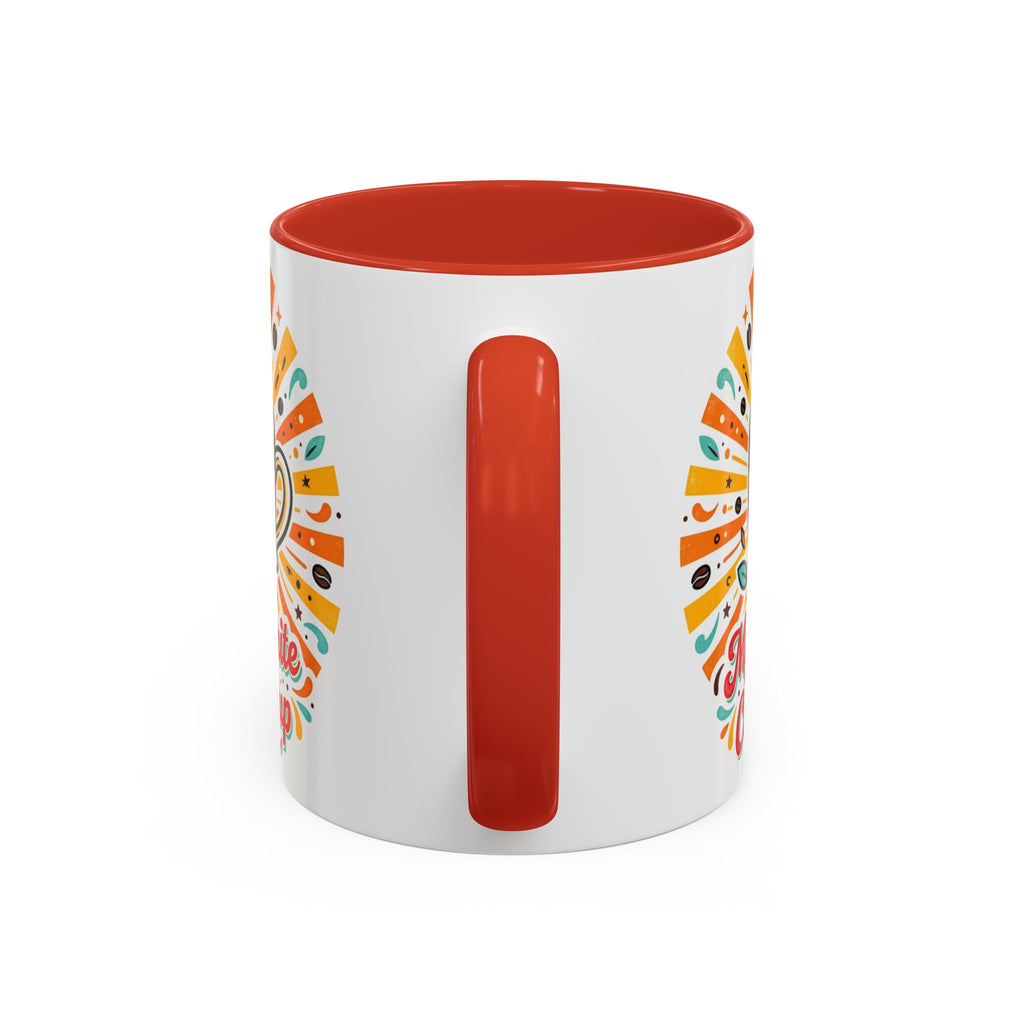 My Favorite Coffee Cup Accent Mug — Colorful Ceramic Coffee Mug (11/15oz)