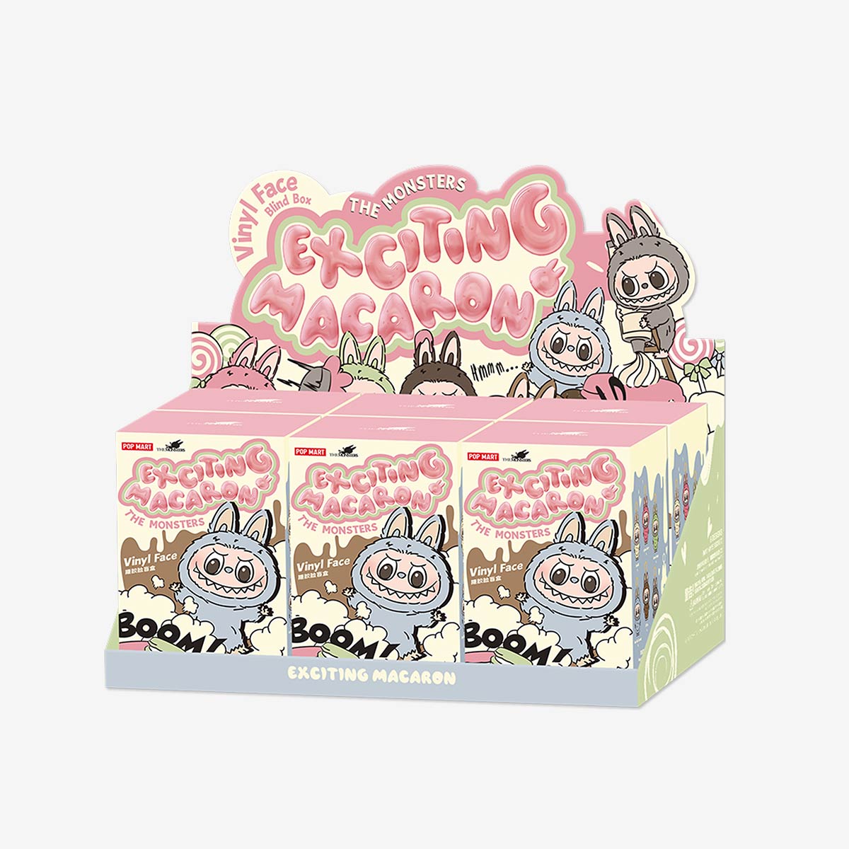 Labubu THE MONSTERS Exciting Macaron Blind Box - Collectible Vinyl Plush Figure