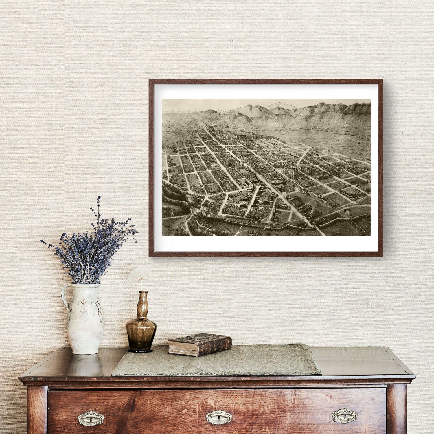 Vintage Map of Fort Collins, Colorado 1899