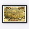 Vintage Map of Phoenix, Arizona 1885