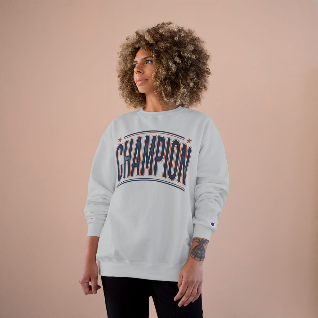 Champion Graphic Sweatshirt — Retro Arch Lettering Pullover