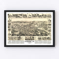Vintage Map of Placerville, California 1888