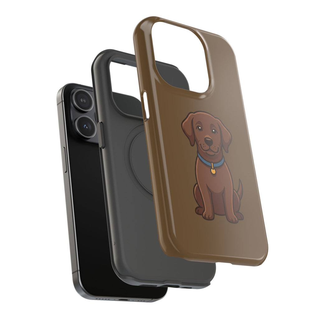 Chocolate Labrador Phone Case — Cute Dog Impact‑Resistant iPhone Cover