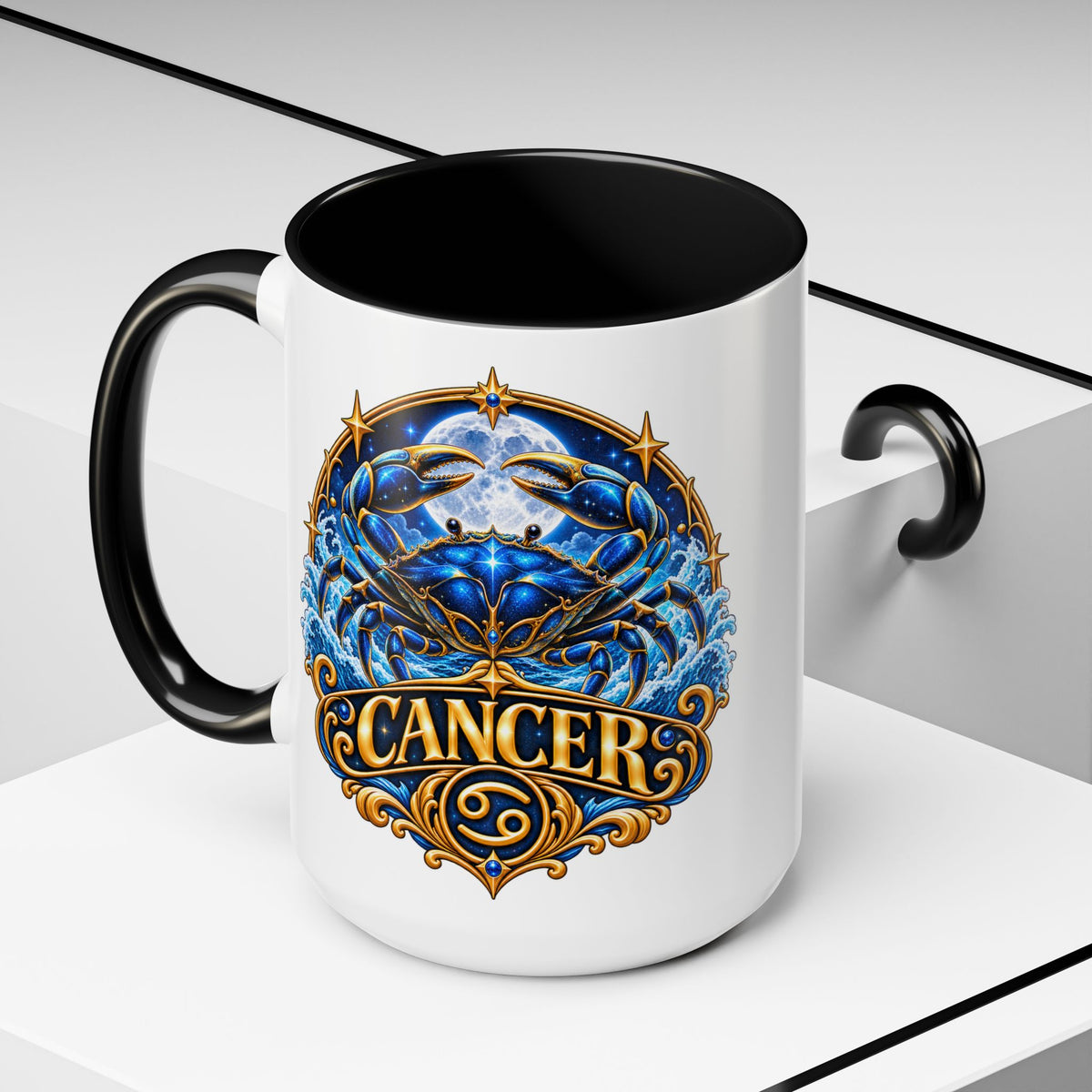 Cancer Zodiac Coffee Mug — Astrology Crab Horoscope Gift (11/15 oz)