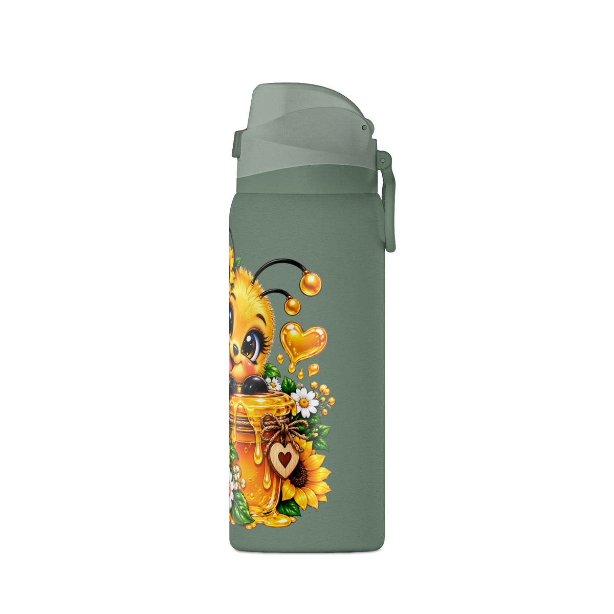 Bee and Sunflower Insulated Water Bottle