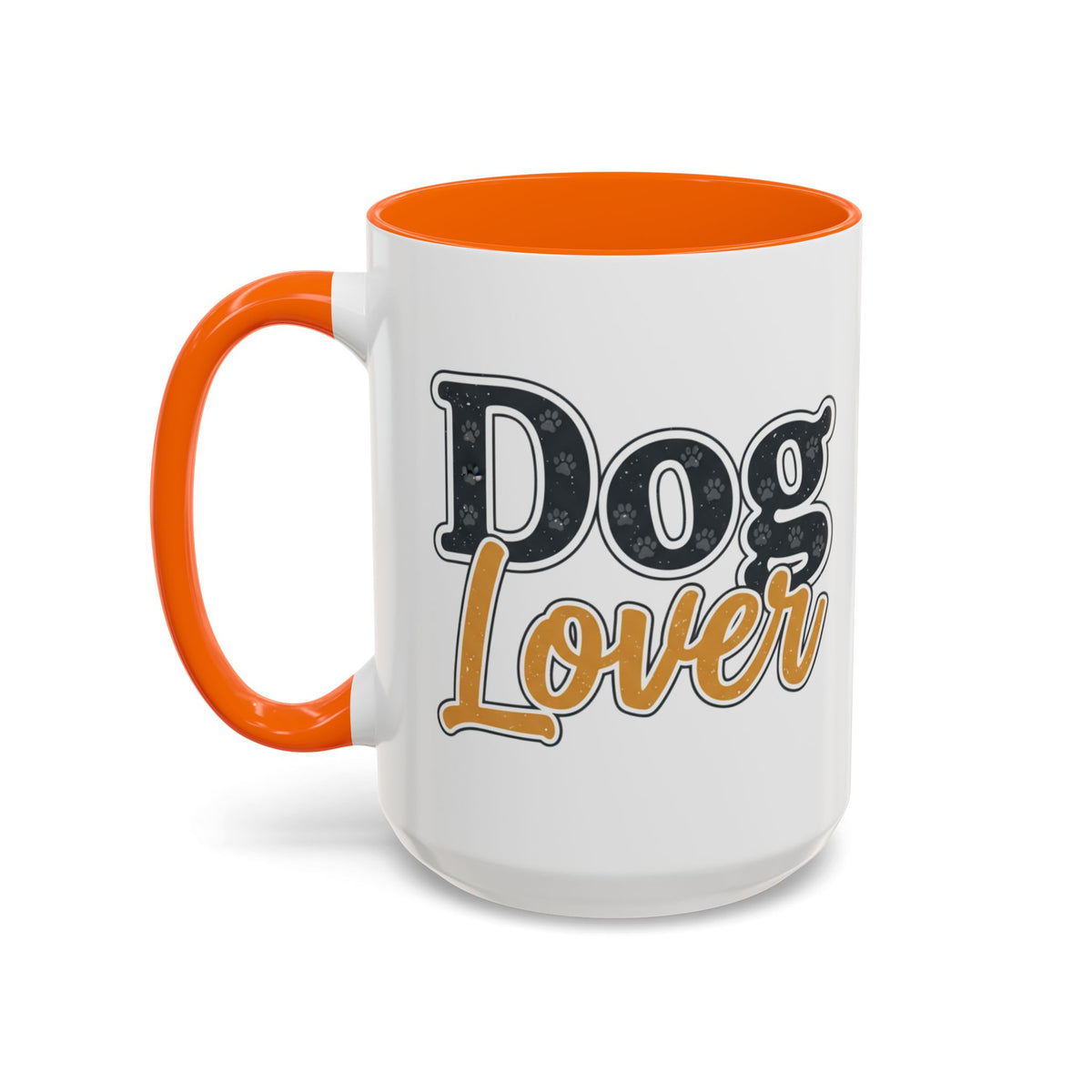 Dog Lover Accent Coffee Mug — 'Dog Lover' 11/15oz Ceramic Mug