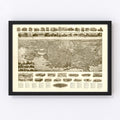 Vintage Map of New London, Connecticut 1911