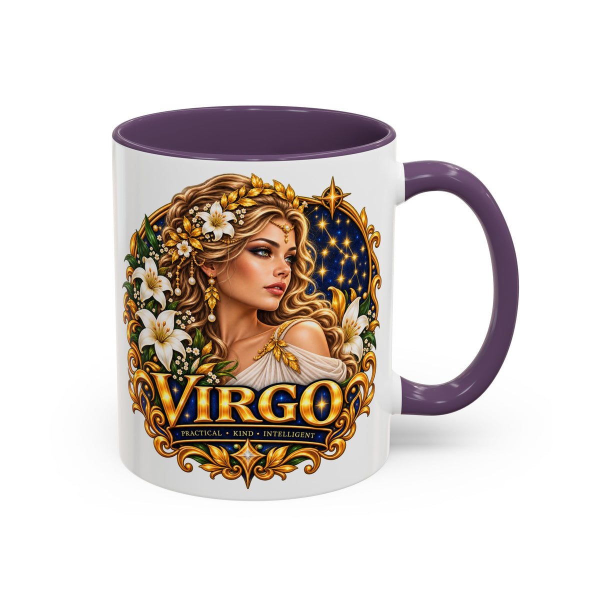 Virgo Zodiac Coffee Mug — Astrology Gift Mug (11/15oz)
