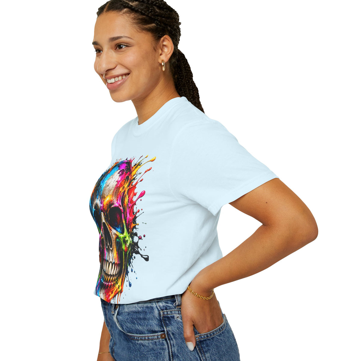 Color Splash Skull T-Shirt