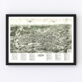 Vintage Map of Monroe, New York 1922