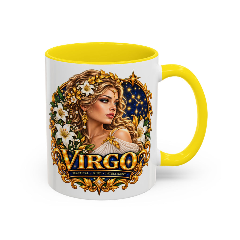 Virgo Zodiac Coffee Mug — Astrology Gift Mug (11/15oz)