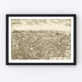 Vintage Map of Pawling, New York 1909