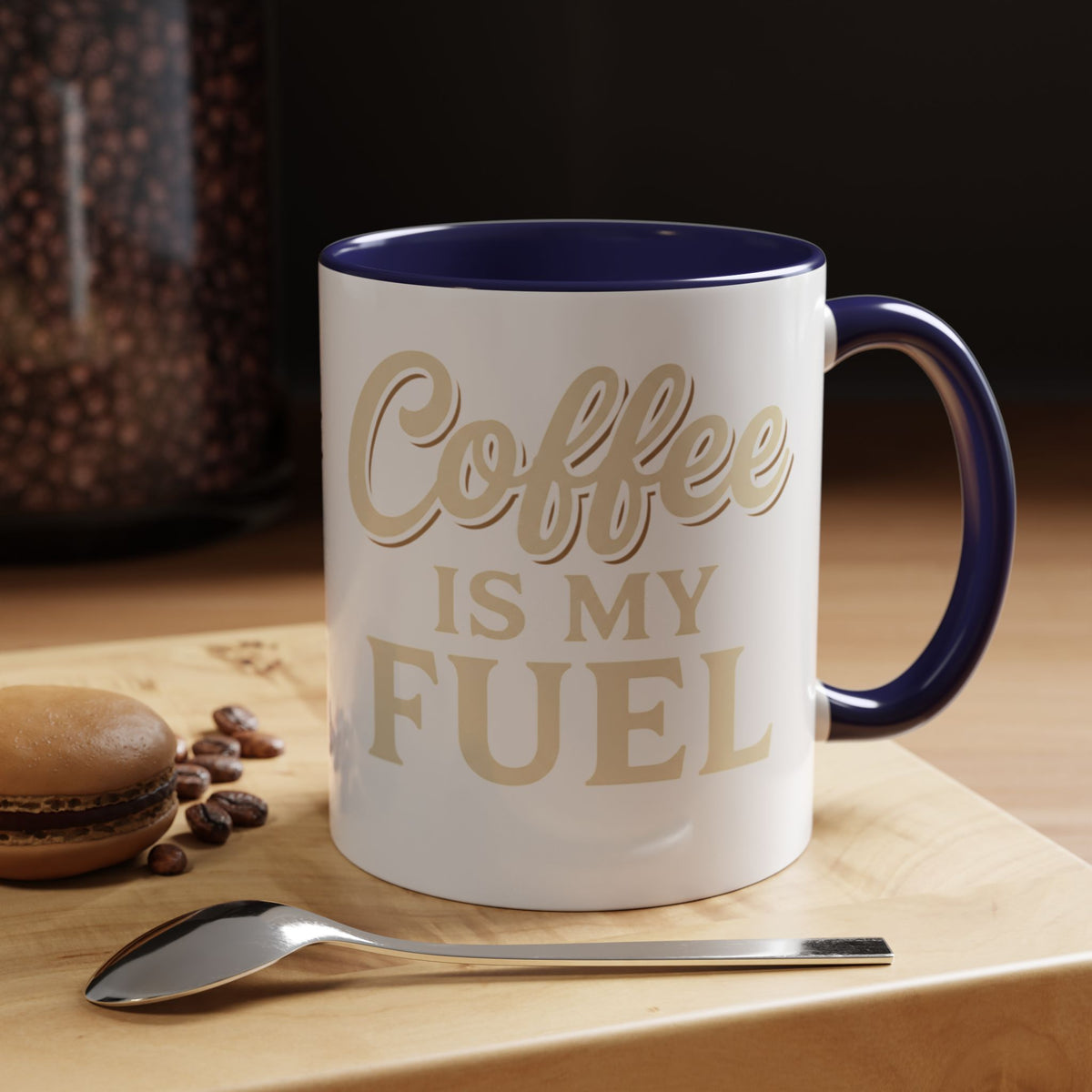 Coffee Is My Fuel Accent Coffee Mug — 11/15oz Ceramic Gift for Coffee Lovers