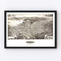 Vintage Map of Peekskill, New York 1911