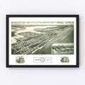 Vintage Map of Margate City, New Jersey 1925